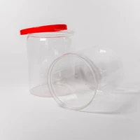 PET FOX Plastic Jar in tube shape