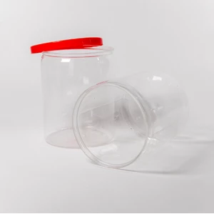 PET FOX Plastic Jar in tube shape